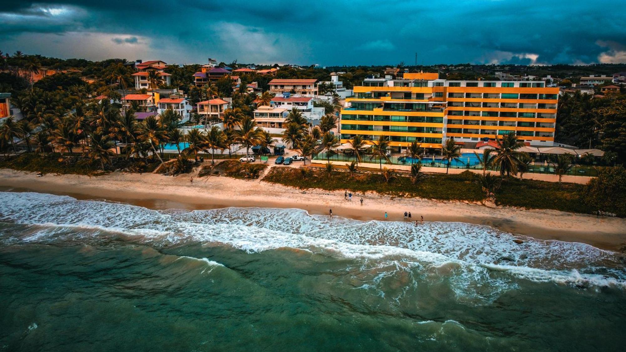 Praia Tabatinga Ap Beira Mar Com Vista Deslumbrante Da Praia Жакуман Экстерьер фото