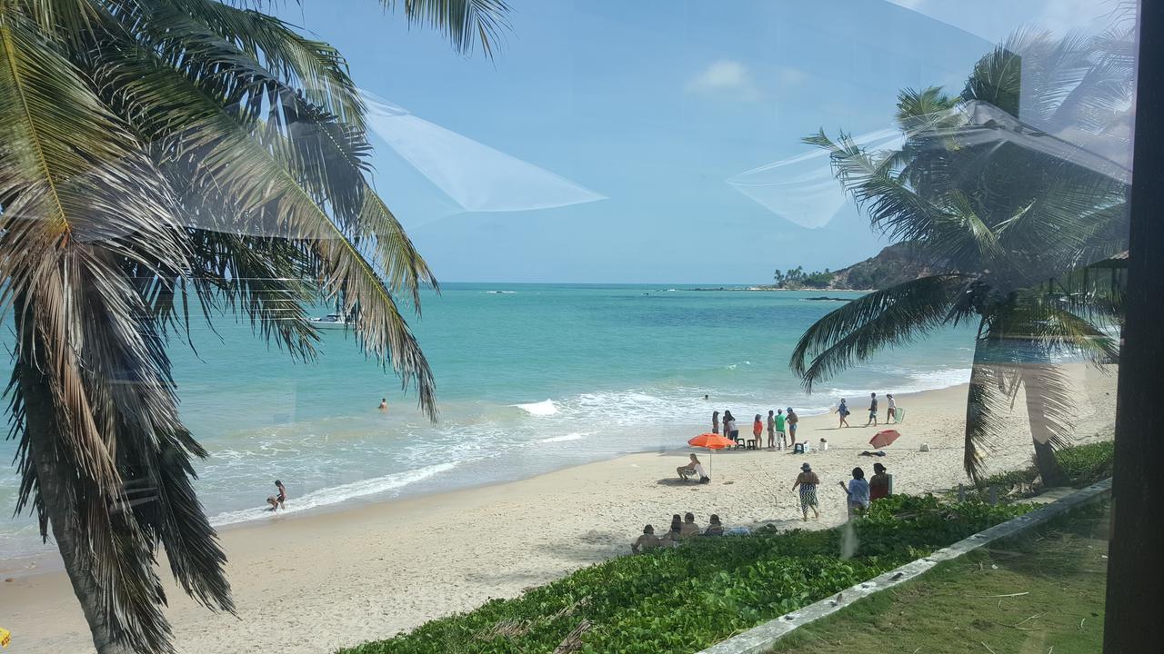 Praia Tabatinga Ap Beira Mar Com Vista Deslumbrante Da Praia Жакуман Экстерьер фото